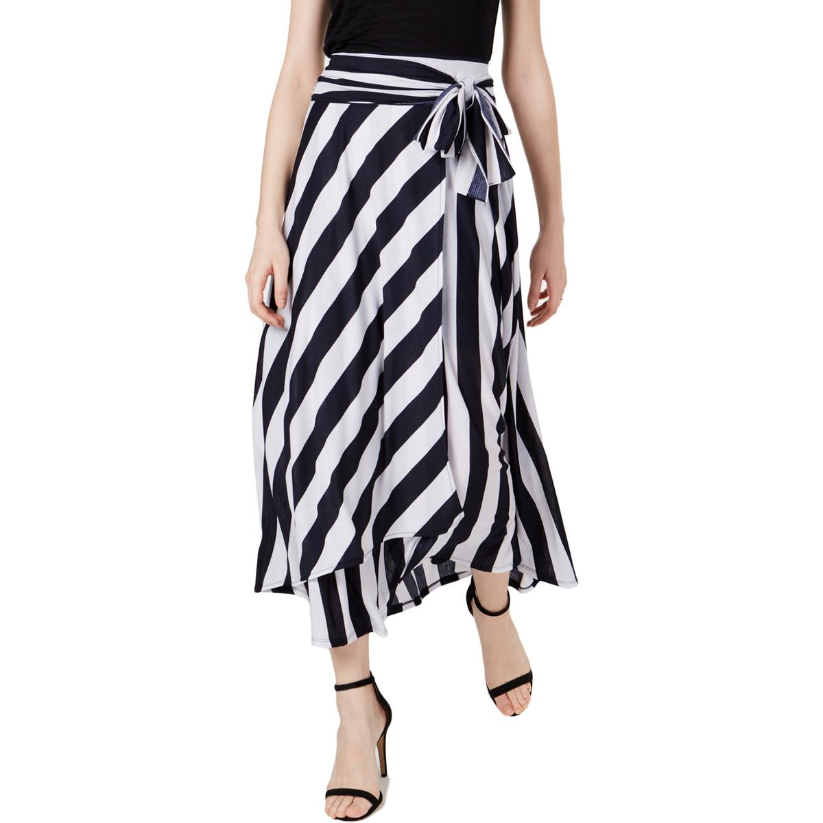 front tie maxi skirt