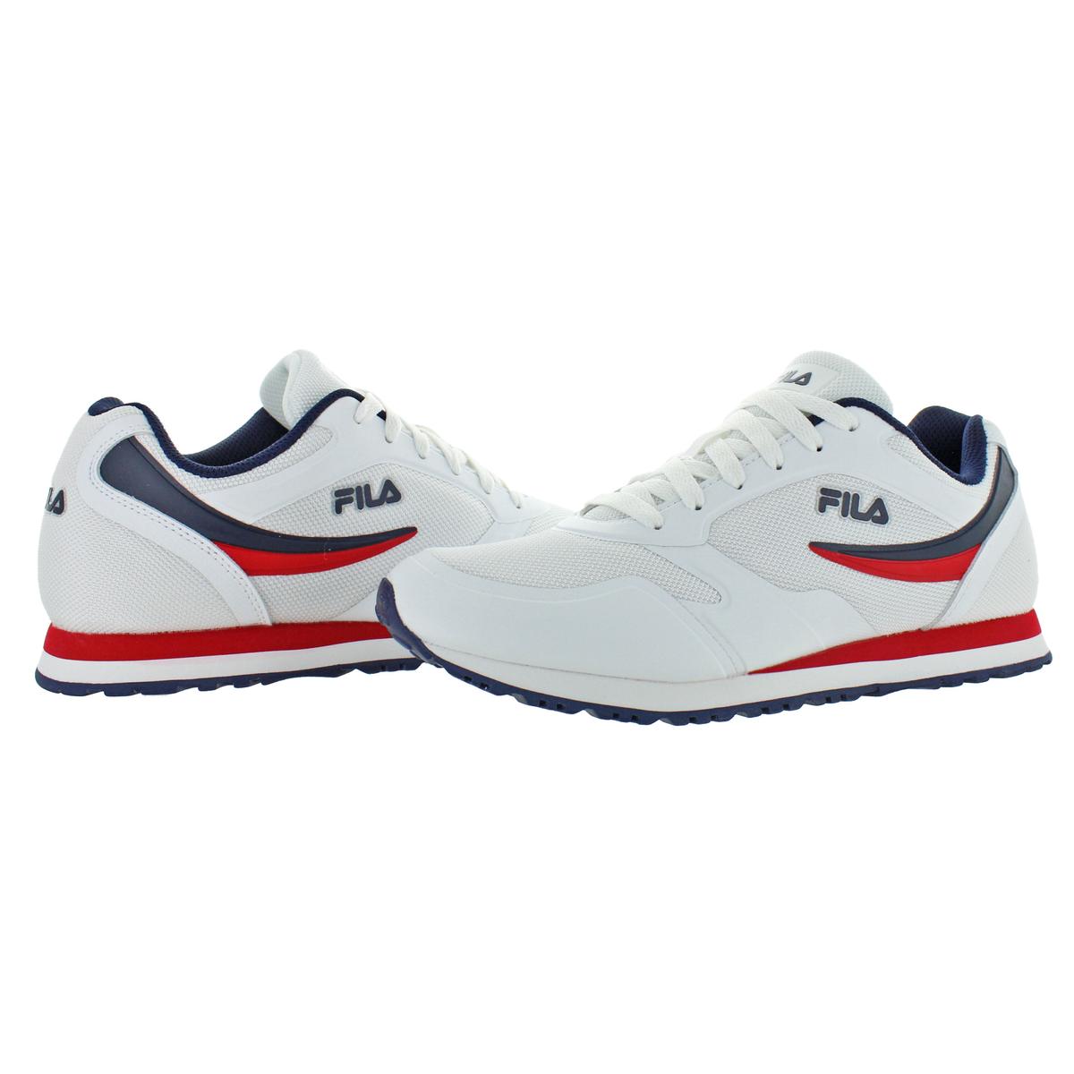 fila tennis shoes mens blue