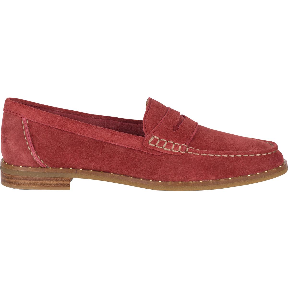 Sperry Womens Seaport Red Penny Loafers Flats 7 Medium (B,M) BHFO 9655 ...