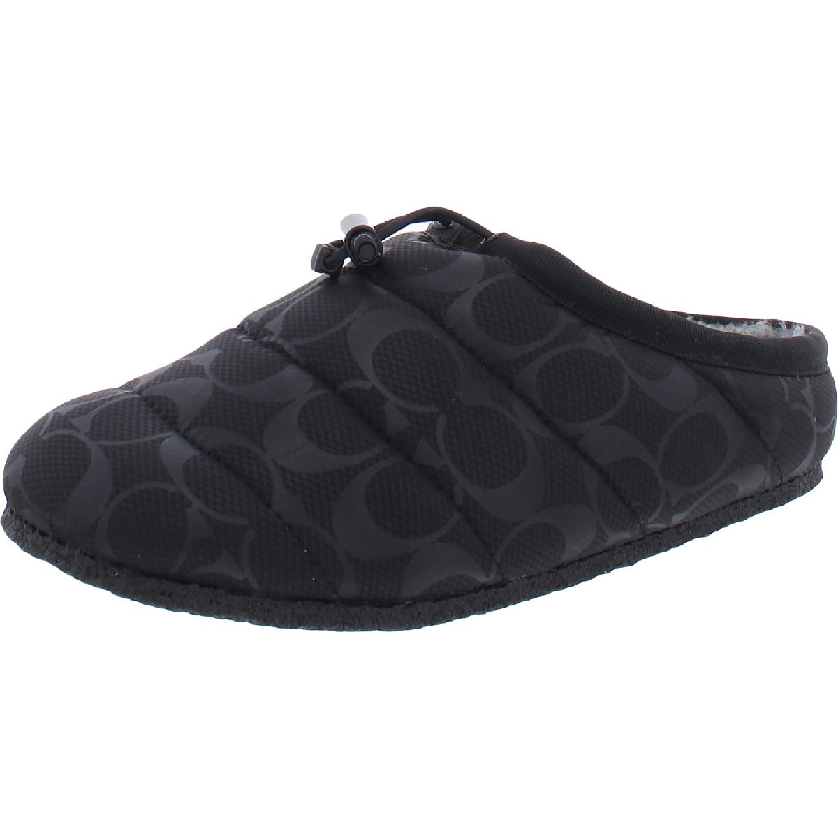 Coach Womens Rachelle Black Slide Slippers Shoes 11 Medium (B,M) BHFO 9846