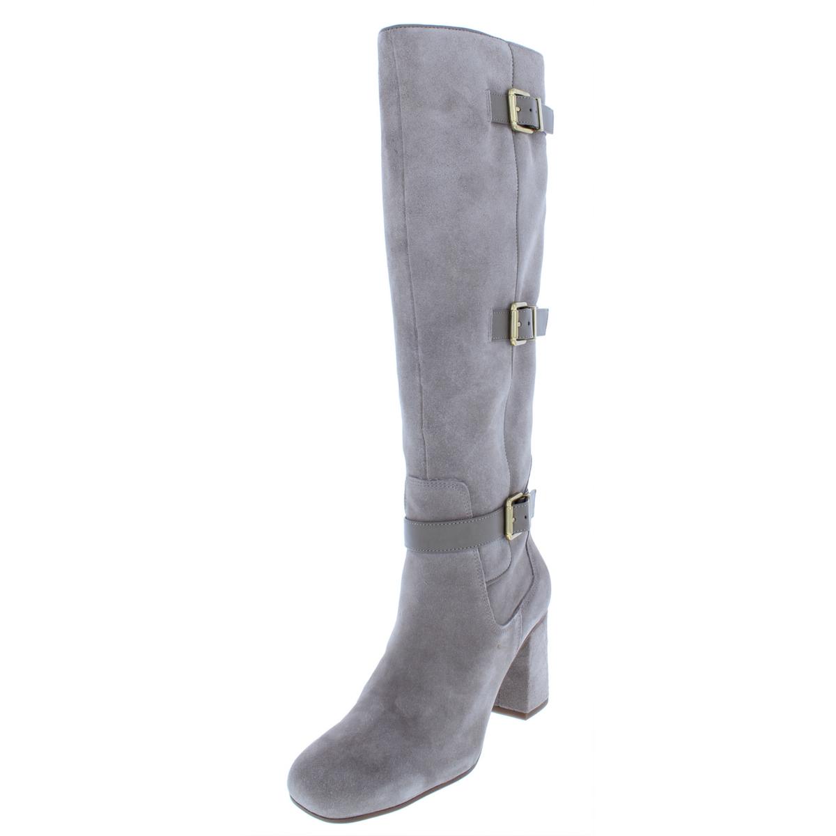 Franco Sarto Womens Knoll Suede Square Toe Knee-High Boots Shoes BHFO ...