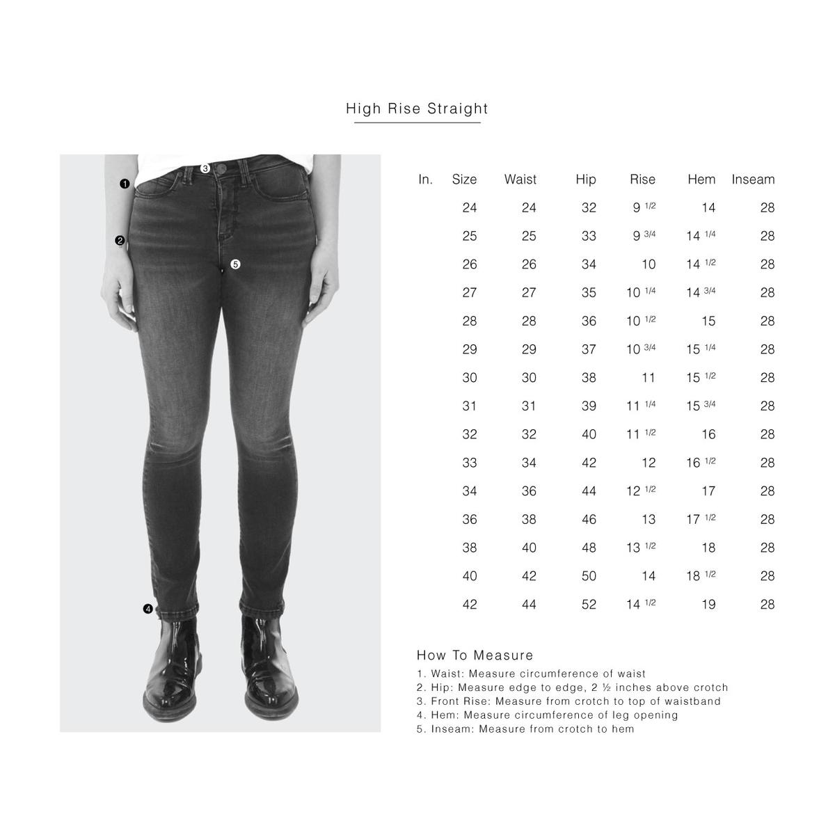 Lola Jeans Kate Women's High Rise Faded Straight Leg Jeans