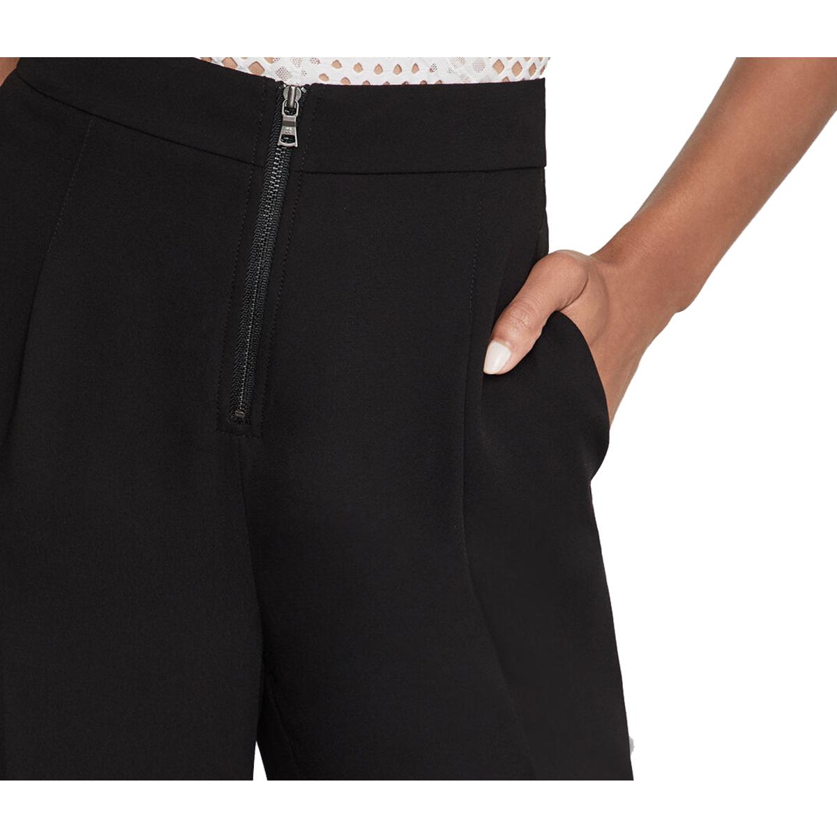 womens black high waisted dress pants