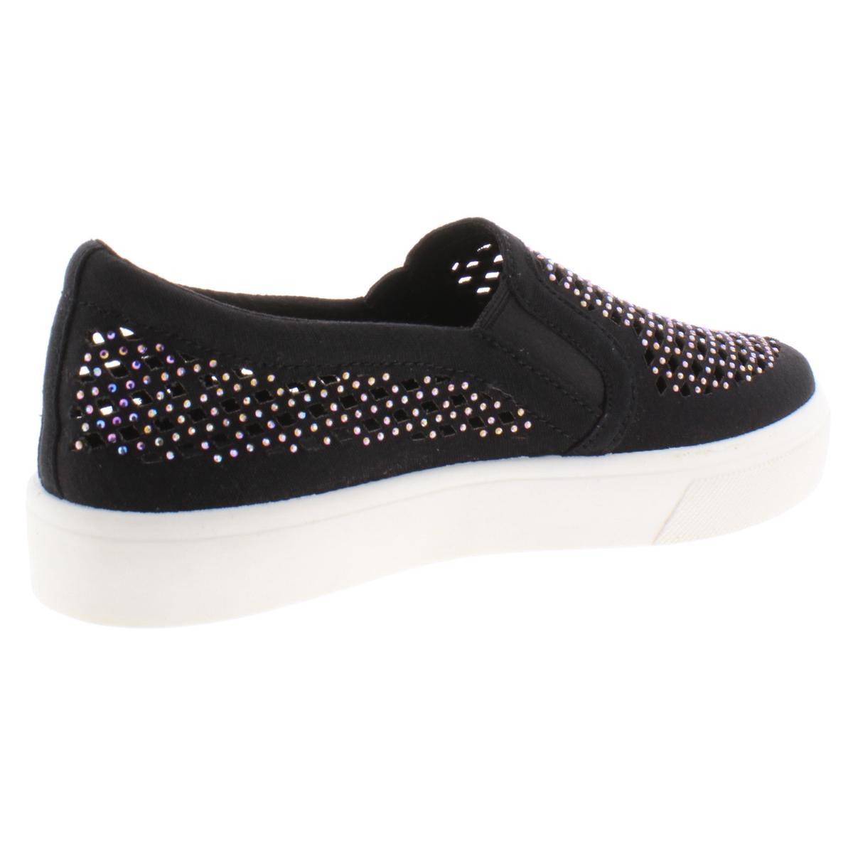 Skechers Womens Diamond Gal Black Slip-On Sneakers 8 Medium (B,M) BHFO ...