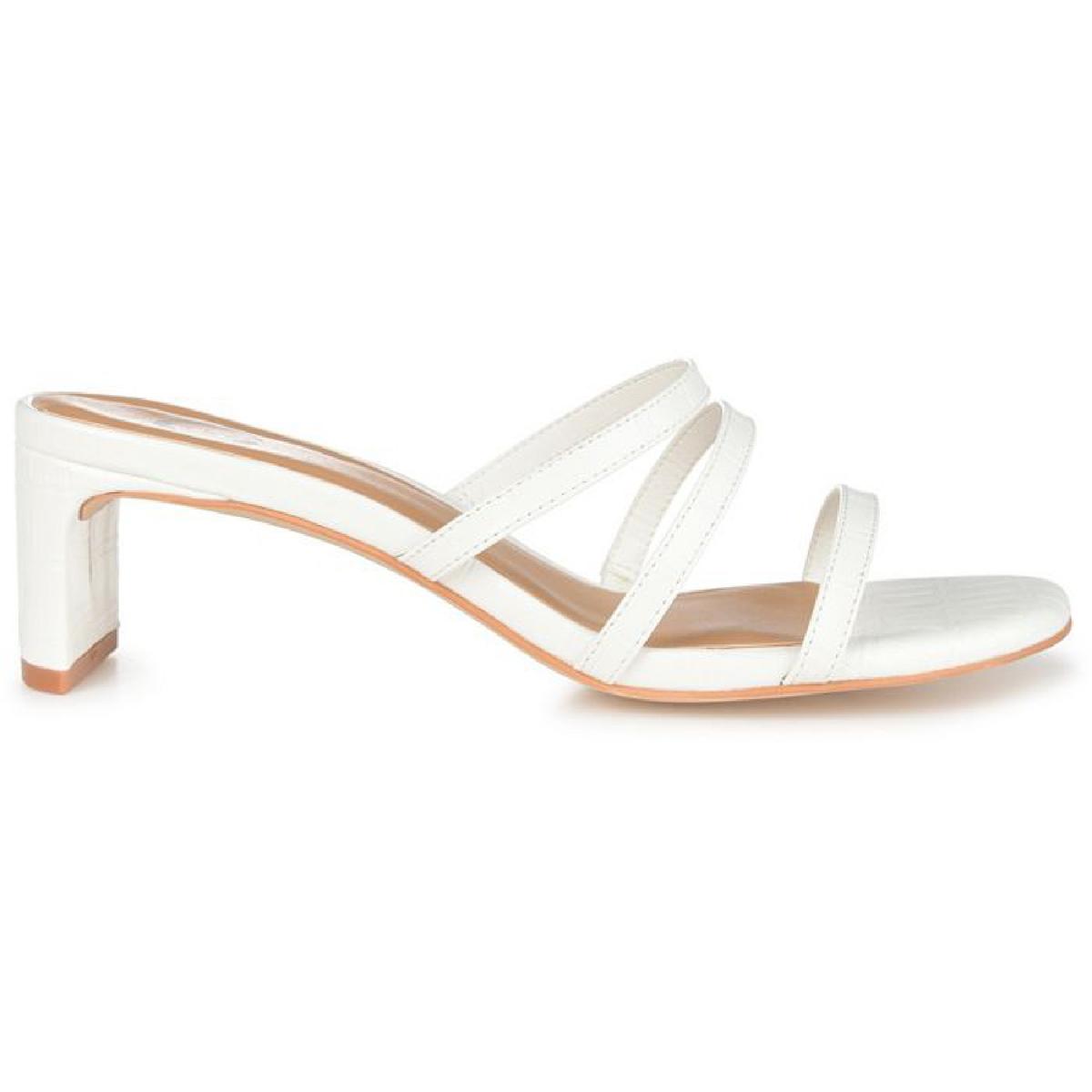Journee Collection Womens Hariett Embossed Slip On Mules Heels BHFO 9161 - Picture 10 of 12