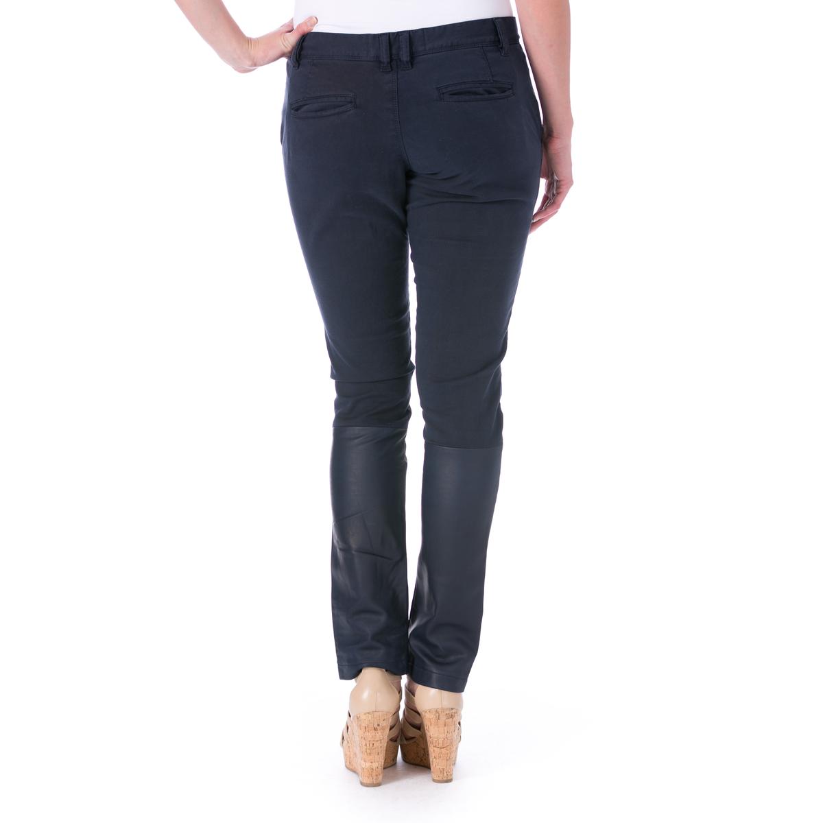 Each x Other Womens Navy Faux Leather Flat Front Skinny Pants 26 BHFO ...