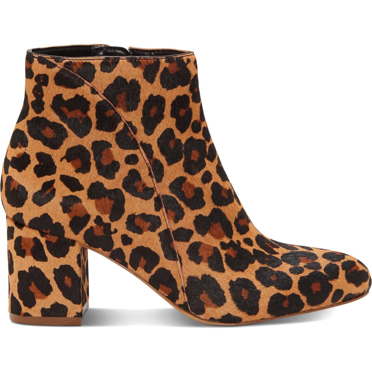 INC Womens Floriann Calf Hair Animal Print Ankle Boots Shoes BHFO 4626 ...