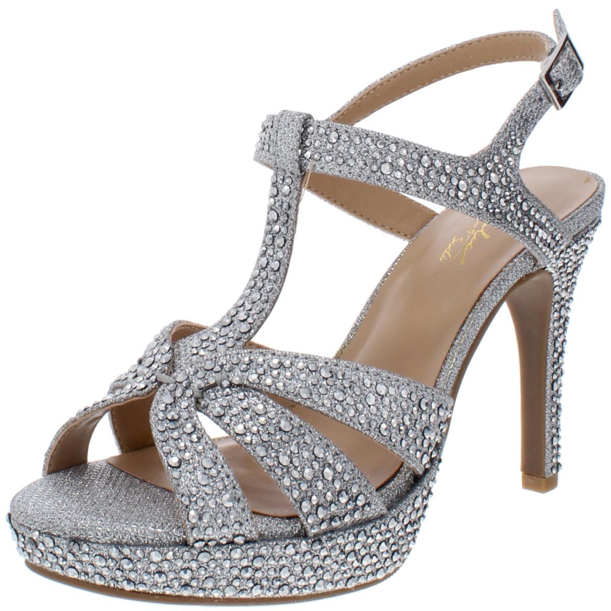 Thalia Sodi Womens Verrda 2 Silver Evening Sandals 6.5 Medium (B,M ...