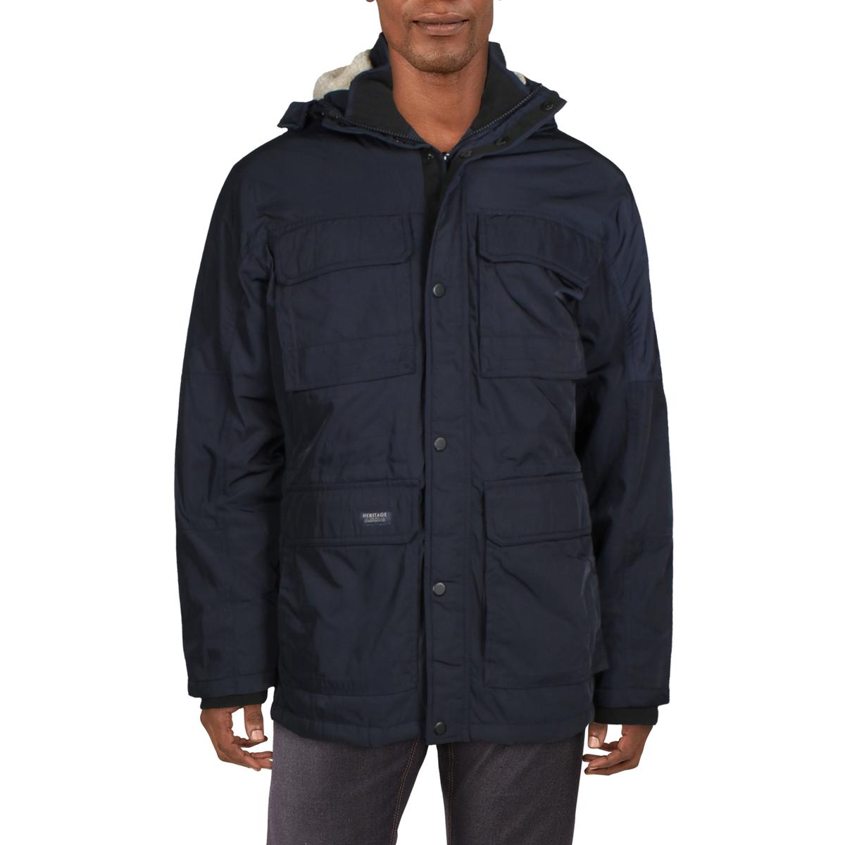 LONDON FOG CROSSVILLE Men's Heavyweight Insulated Parka Coat with ...