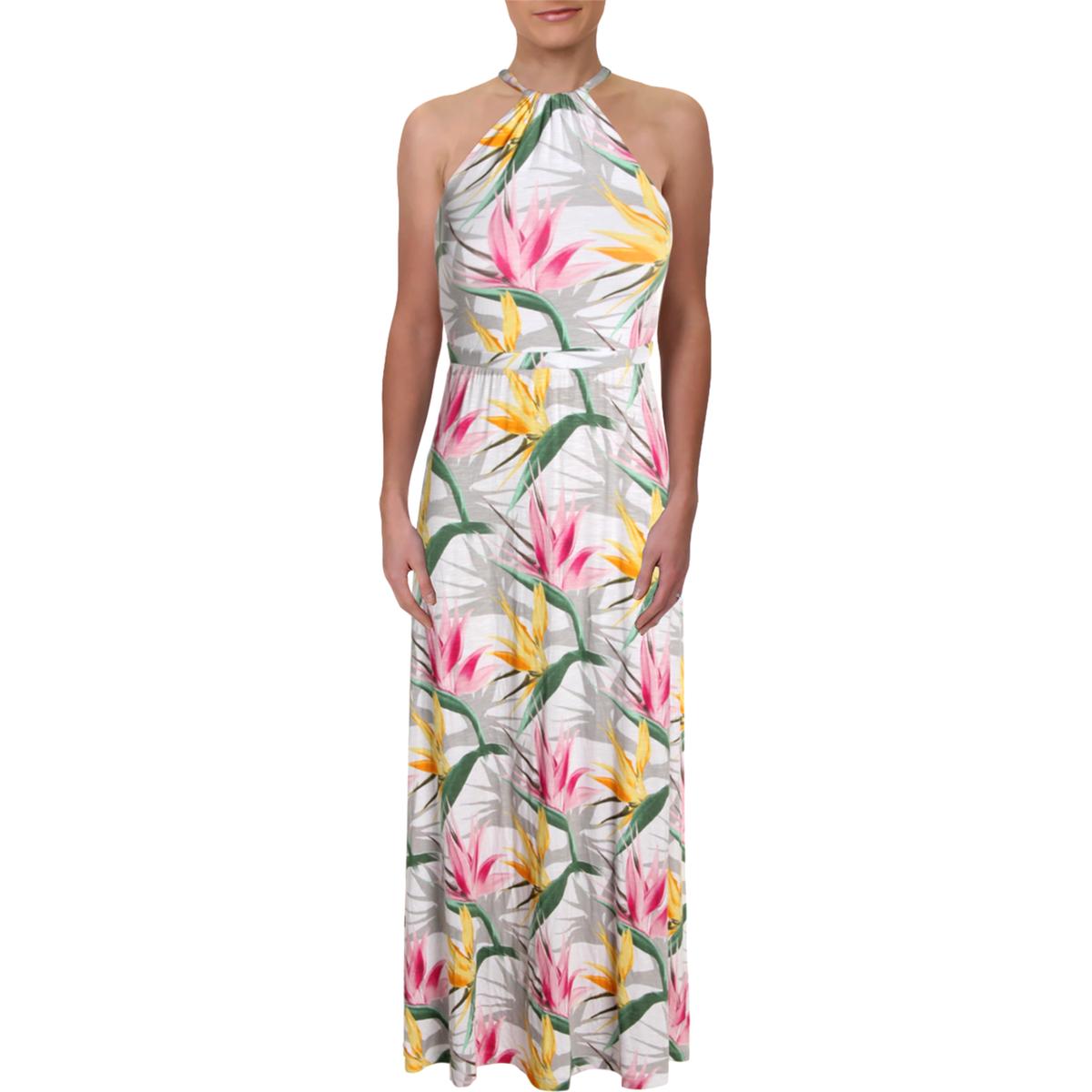 Tommy Bahama Womens Notorious B.O.P. White Halter Maxi Dress XXS BHFO ...