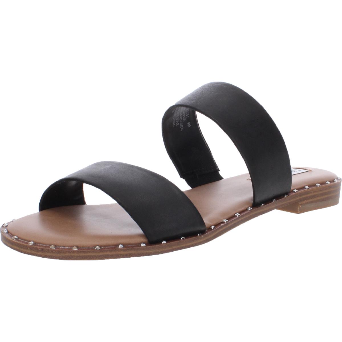 Steve Madden Womens IVARA Cork Embellished Slip On Flat Sandals Shoes BHFO  4094 | eBay