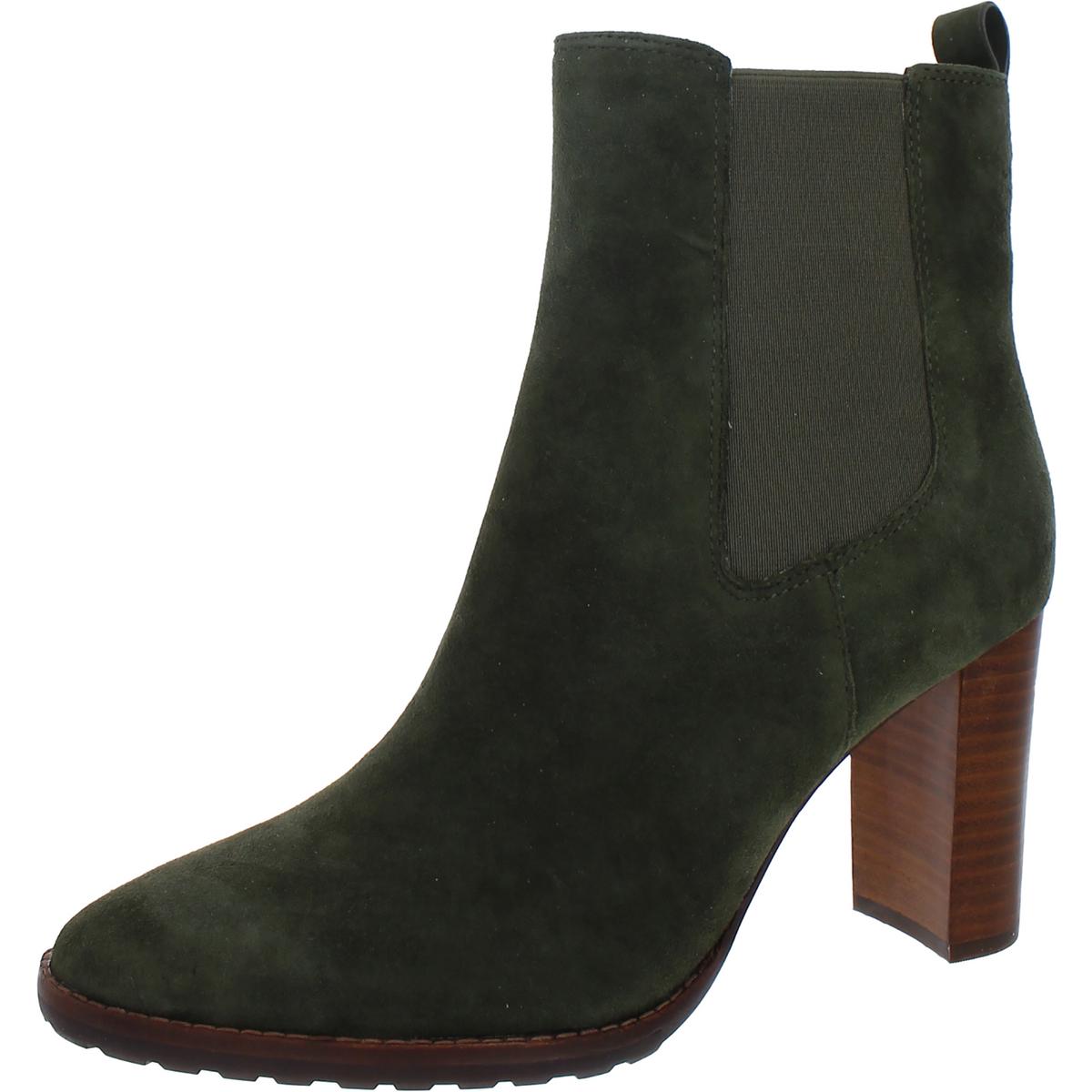 Lauren Ralph Lauren Womens Mylah Green Chelsea Boots 8.5