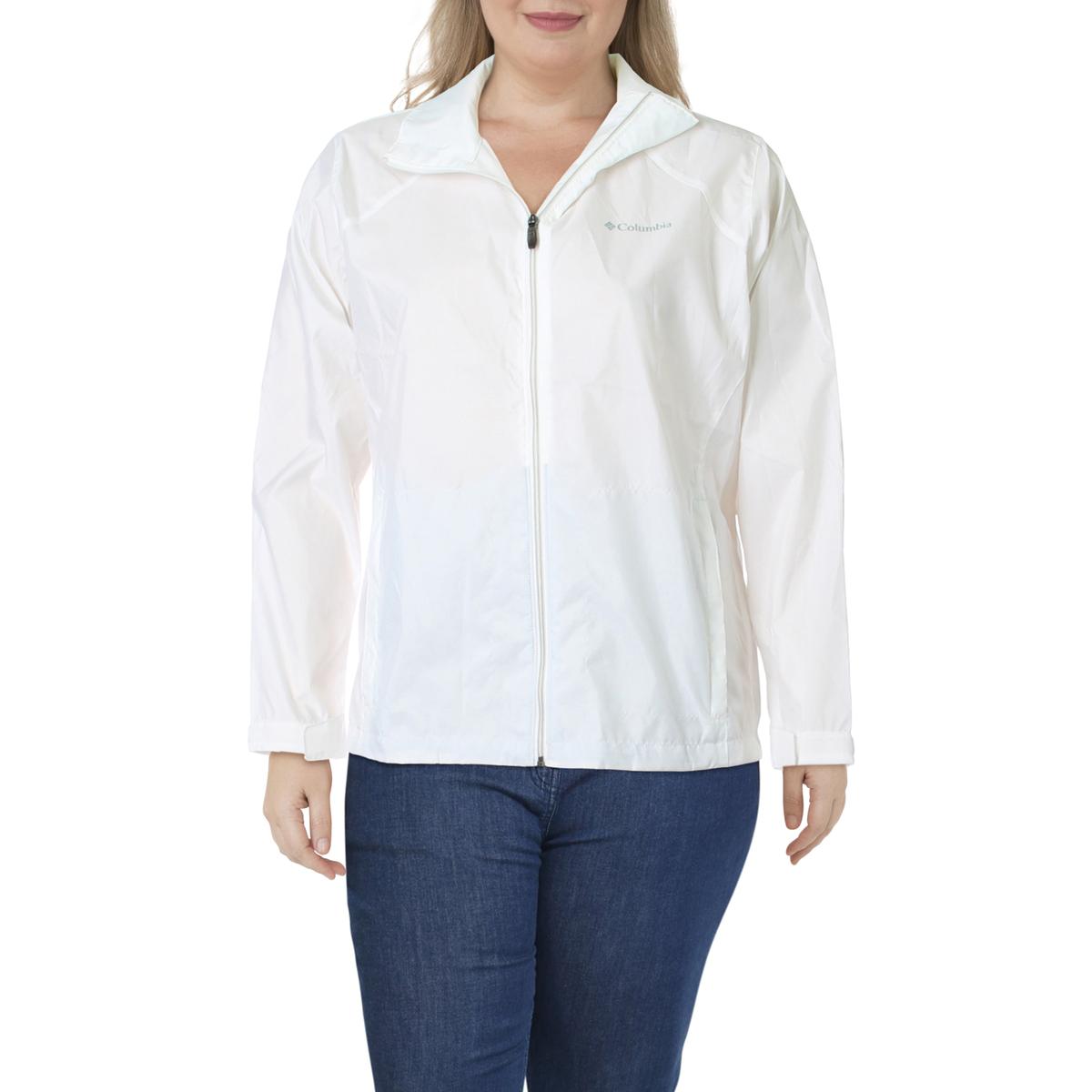 all white columbia jacket