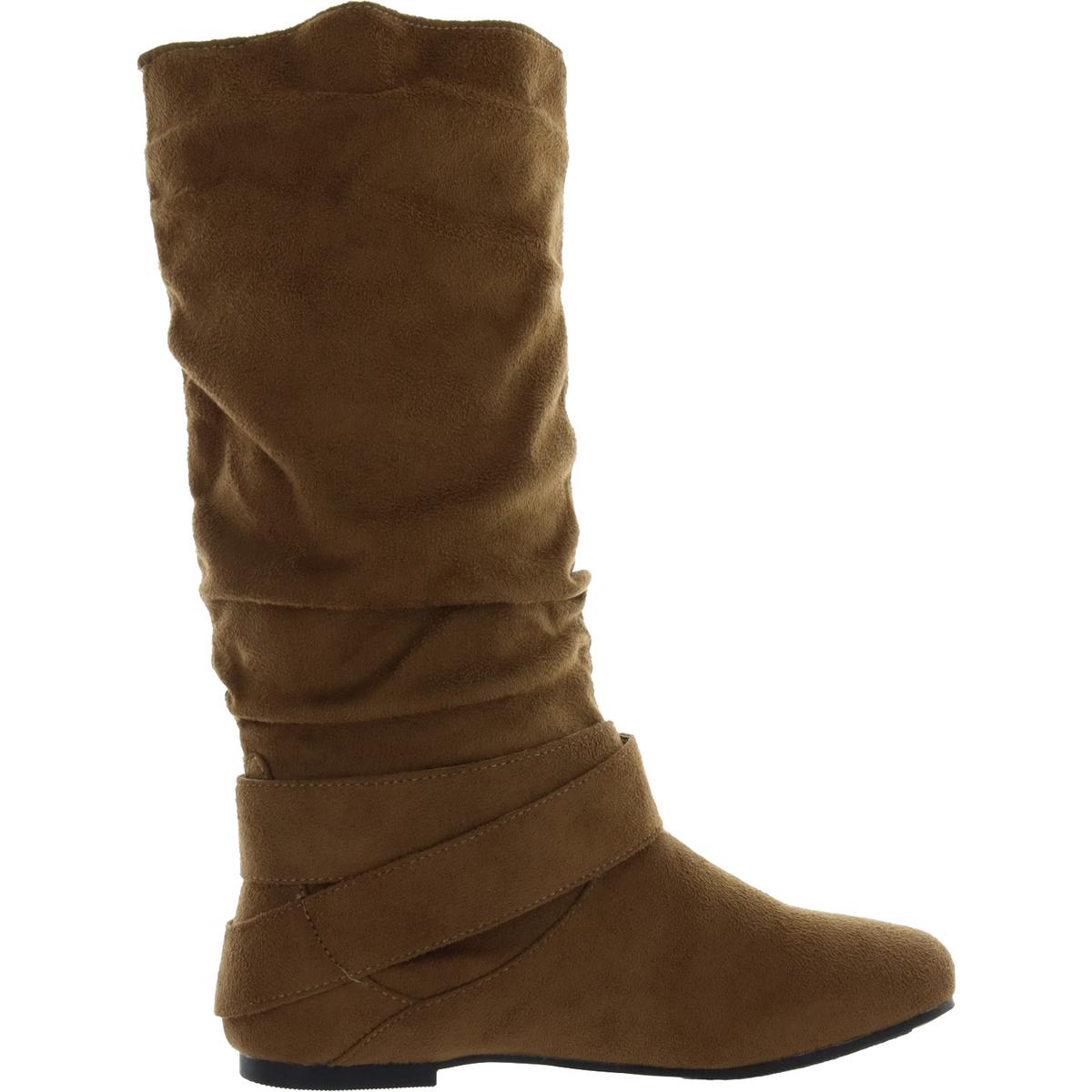 Journee Collection Womens Chely Faux Suede Slouch Mid-Calf Boots