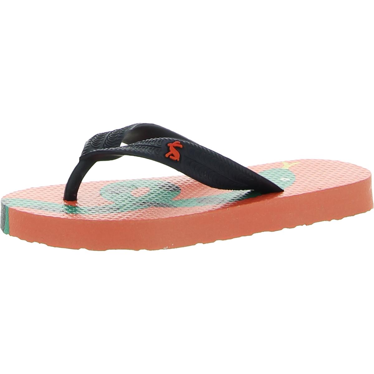 Женские шлепанцы Joules Junior оранжевого цвета, размер 10, средний (B, M), для малышей, BHFO 1917