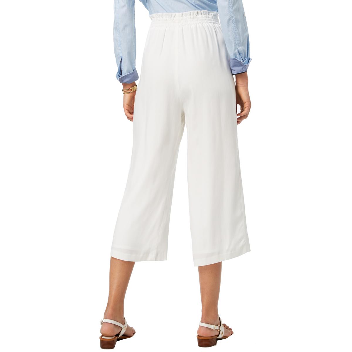 Tommy Hilfiger Womens St. Tropez Ivory High-Waist Pants Trousers XL ...