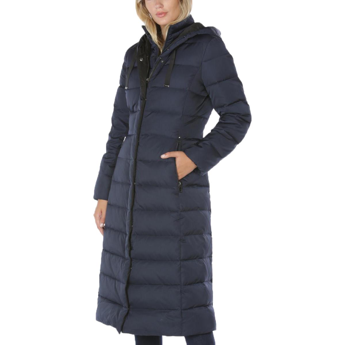 tahari maxi puffer coat