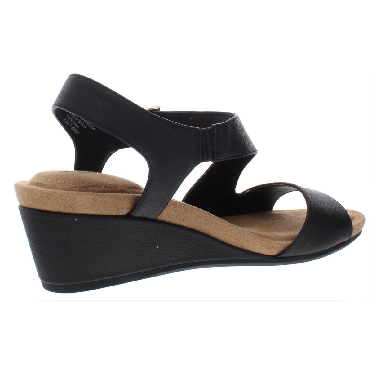 Giani Bernini Womens Belinaa Slingback Memory Foam Wedge Sandals Shoes ...