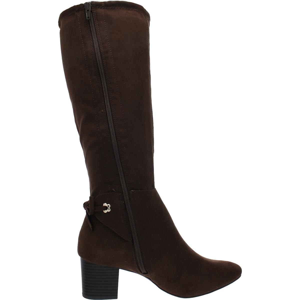 Charter Club Womens Jaccque Block Heel Almond Toe Mid-Calf Boots Shoes BHFO 2782 - Picture 11 of 12