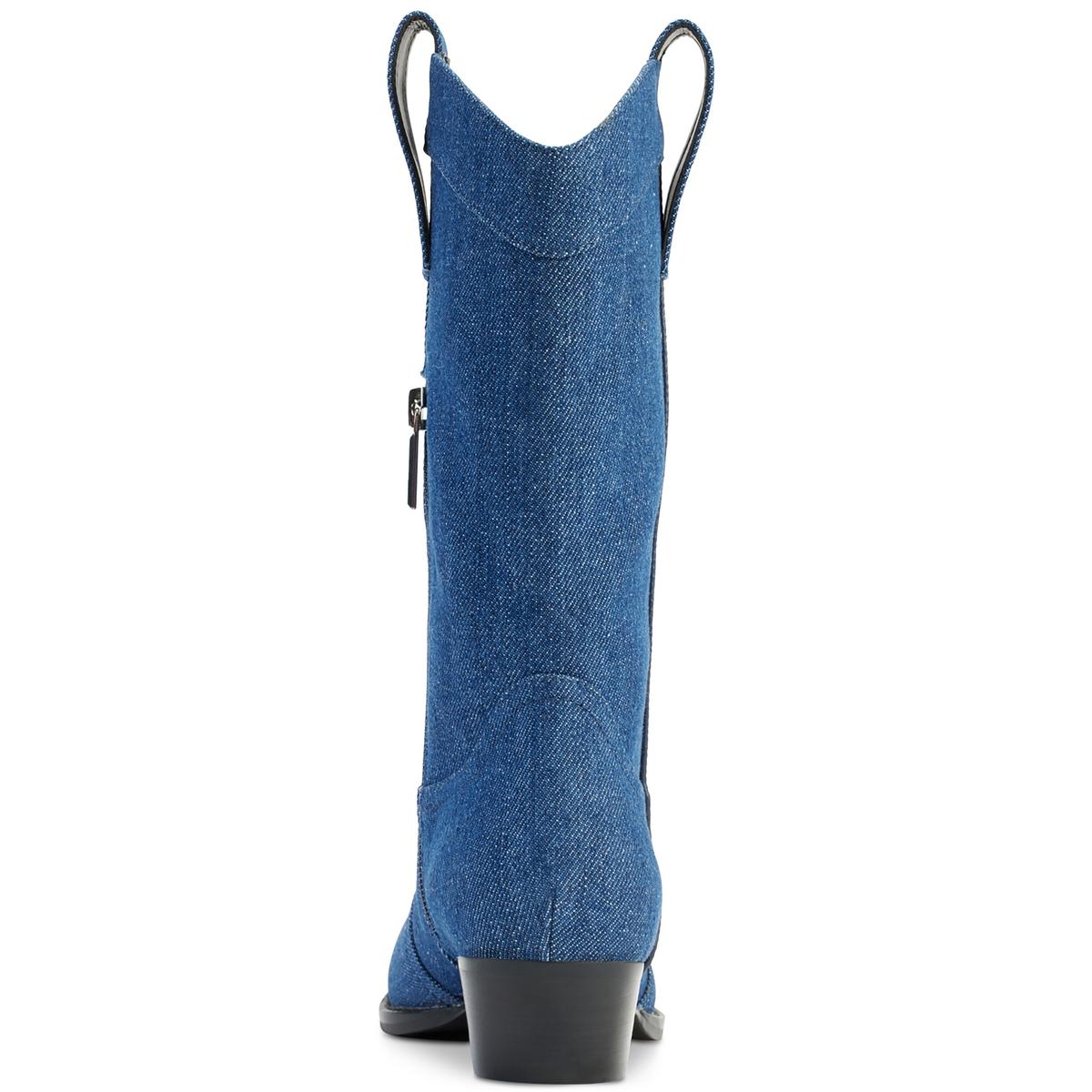 Karl Lagerfeld Paris Womens Lakota Cowboy, Western Boots Shoes BHFO 6847
