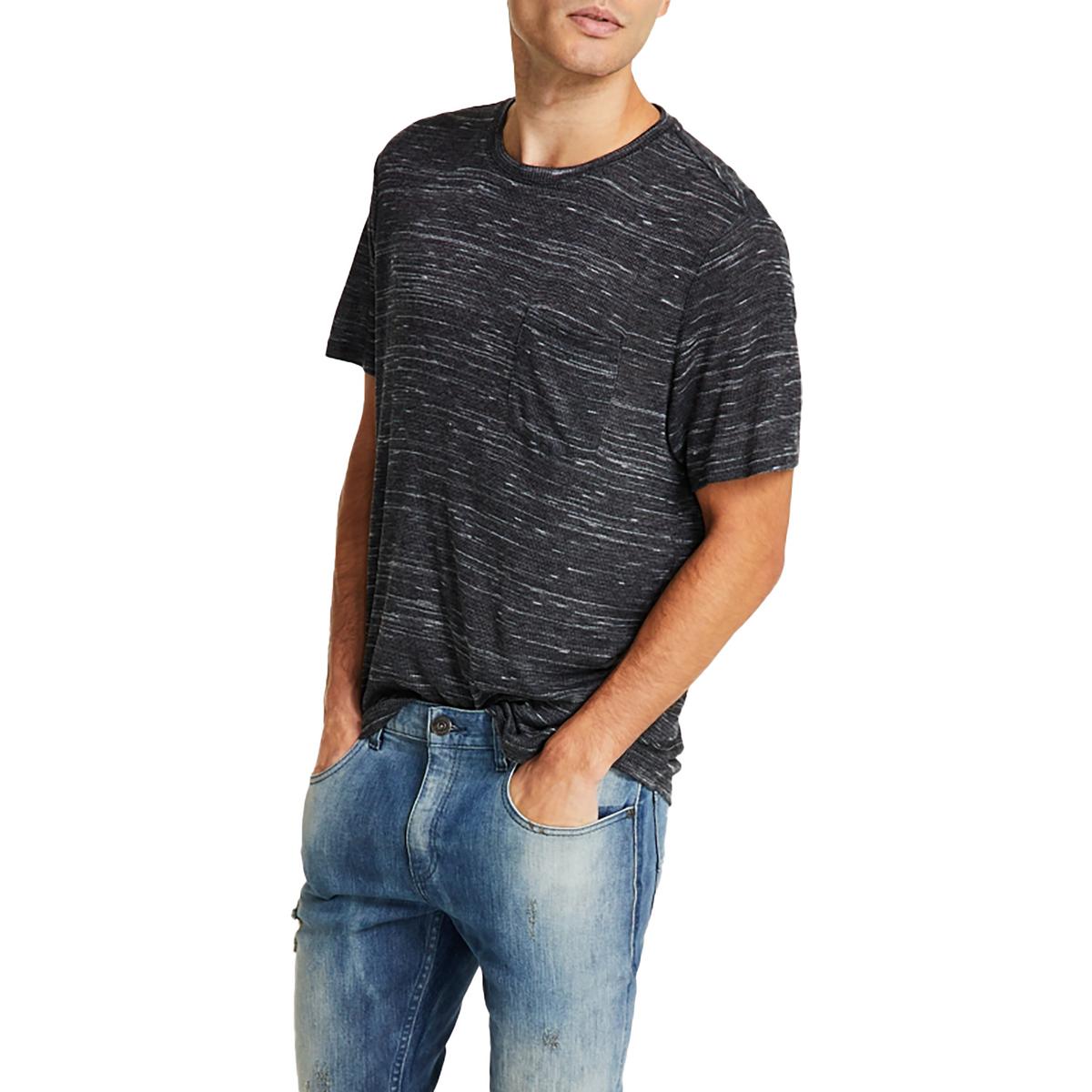 INC Мужская черная футболка с круглым вырезом окрашенная в космический цвет XS BHFO 9546 2090₽