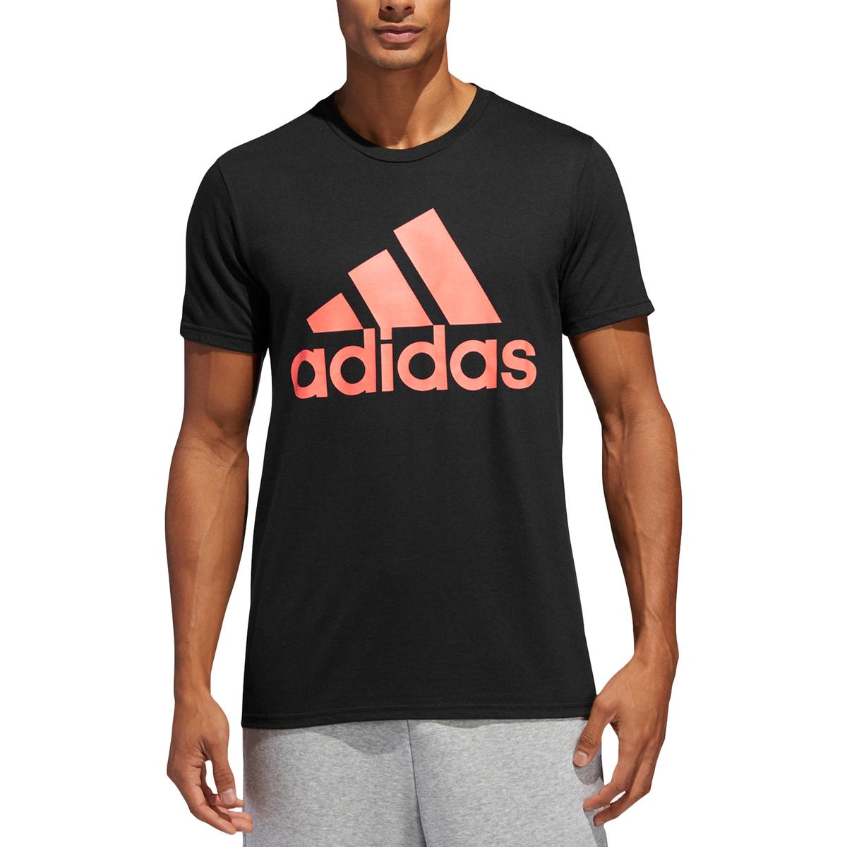 Adidas Mens Black Classic Performance Fitness T-Shirt Athletic M BHFO ...