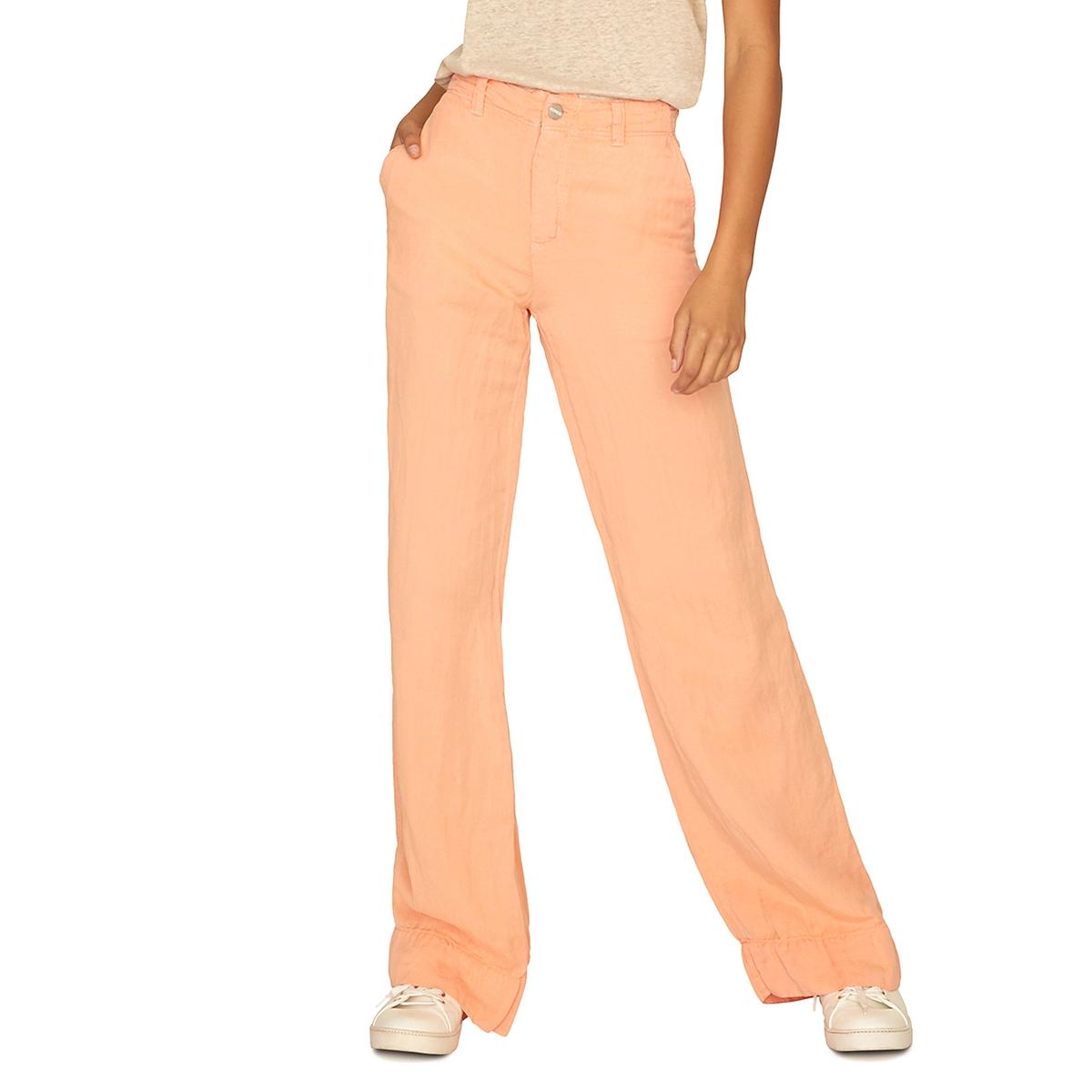 orange wide leg pants