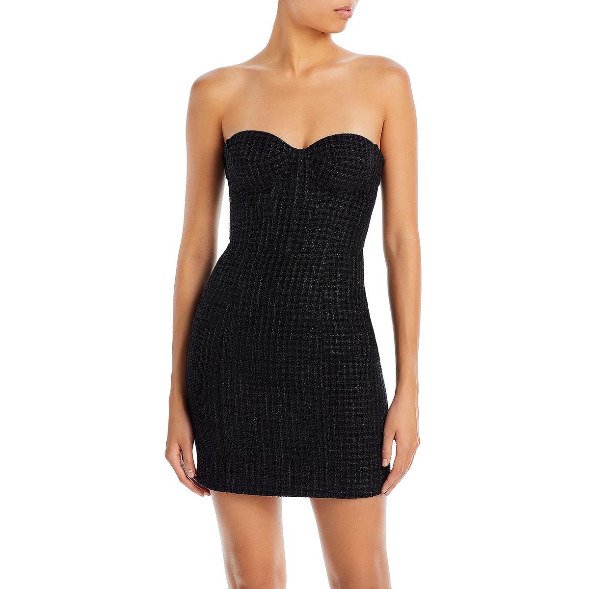 Tweed shop strapless dress