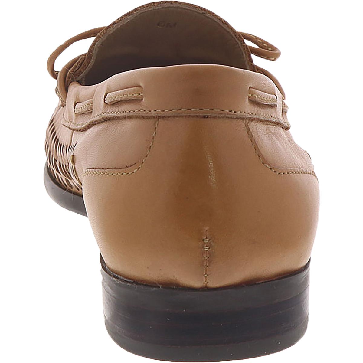 Array Womens Phoenix Tan Leather Loafers Shoes 7.5 Medium (B,M) BHFO ...