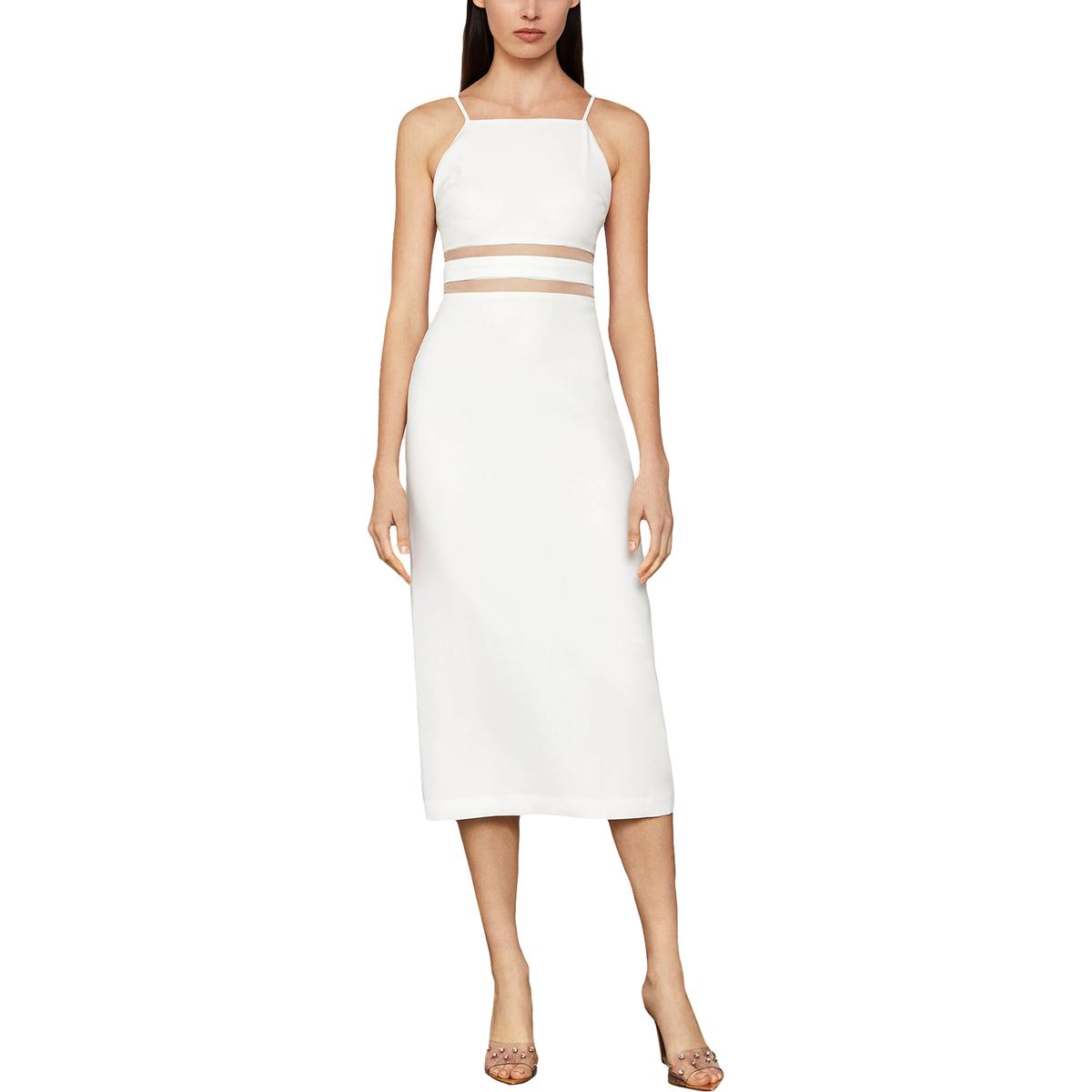 BCBG Max Azria Womens Velvet Lace Illusion Special Occasion Dress Gown BHFO 6565