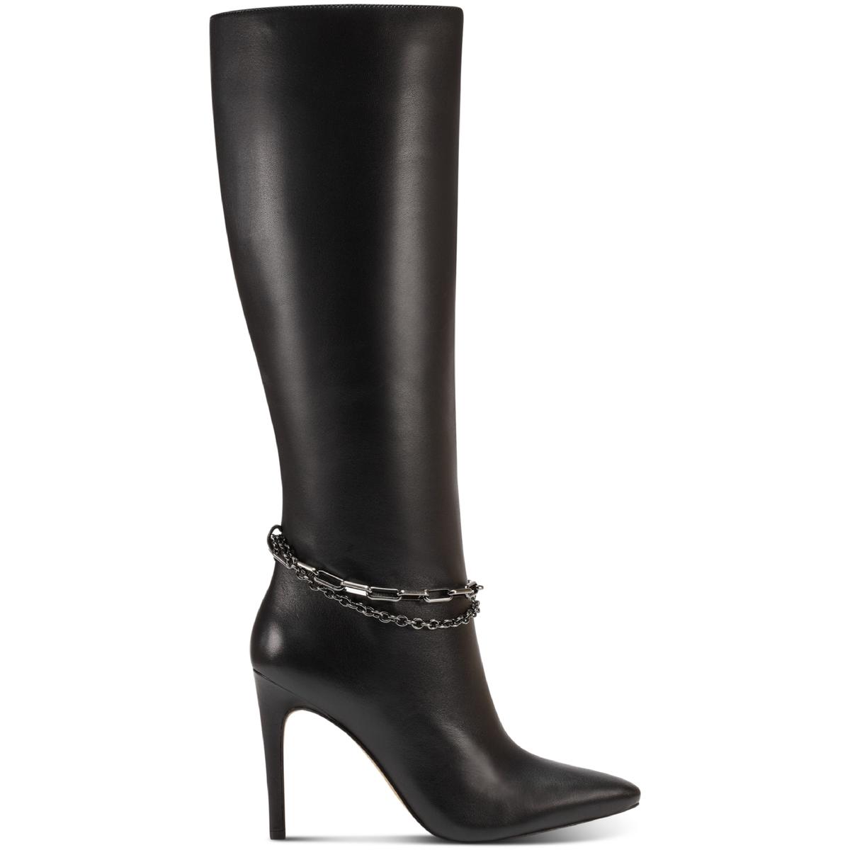 Vince Camuto Womens Felinda Leather Stiletto Knee-High Boots Shoes BHFO 7766