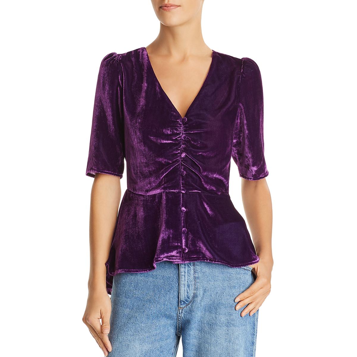 purple tops womens