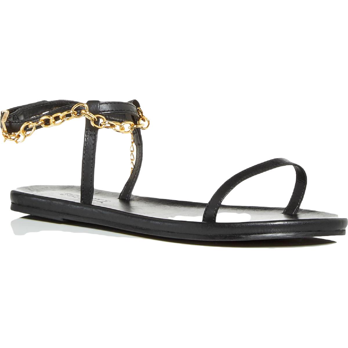 schutz strappy flat sandals