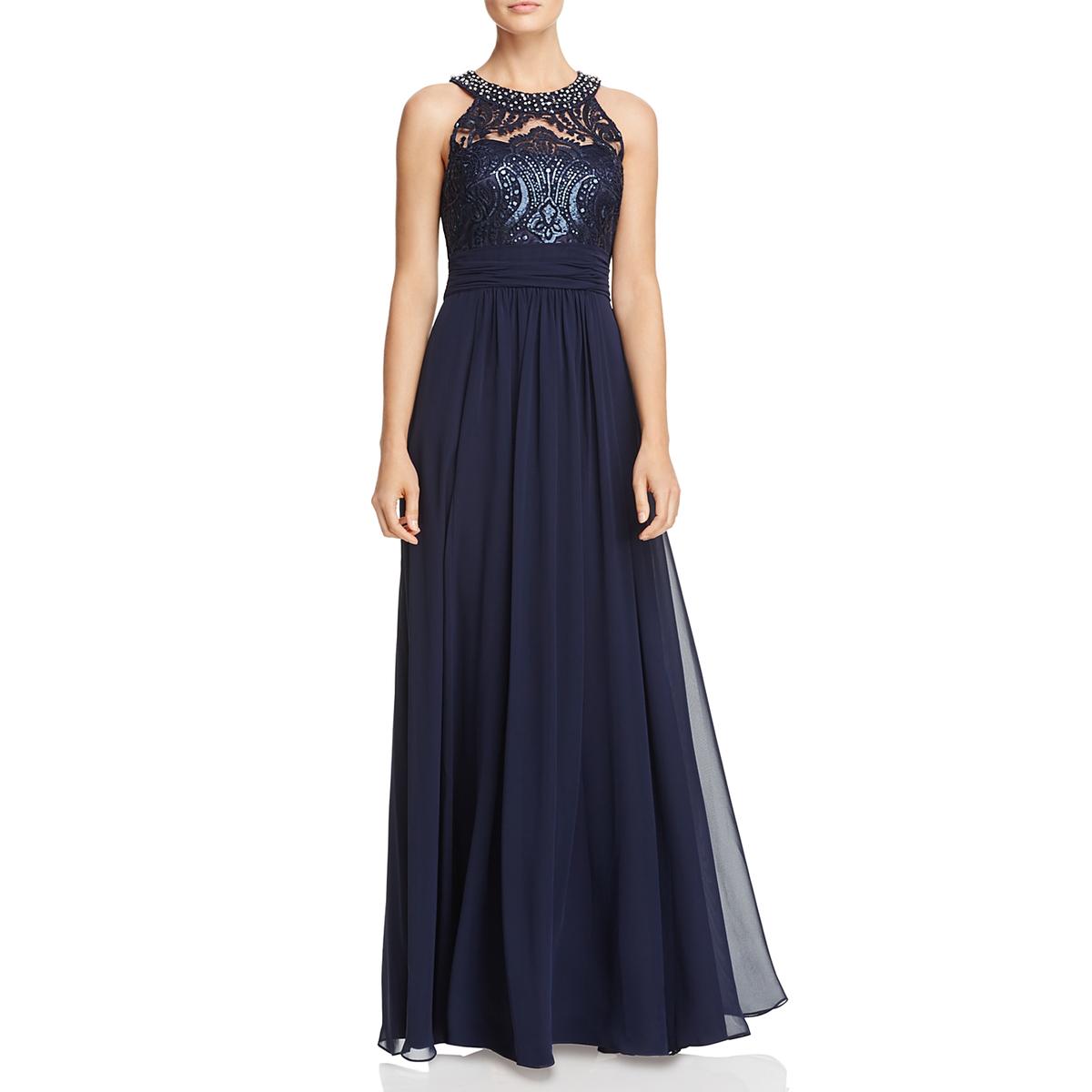 Eliza J Womens Sleeveless Full-Length Evening Dress Gown BHFO 9087 | eBay
