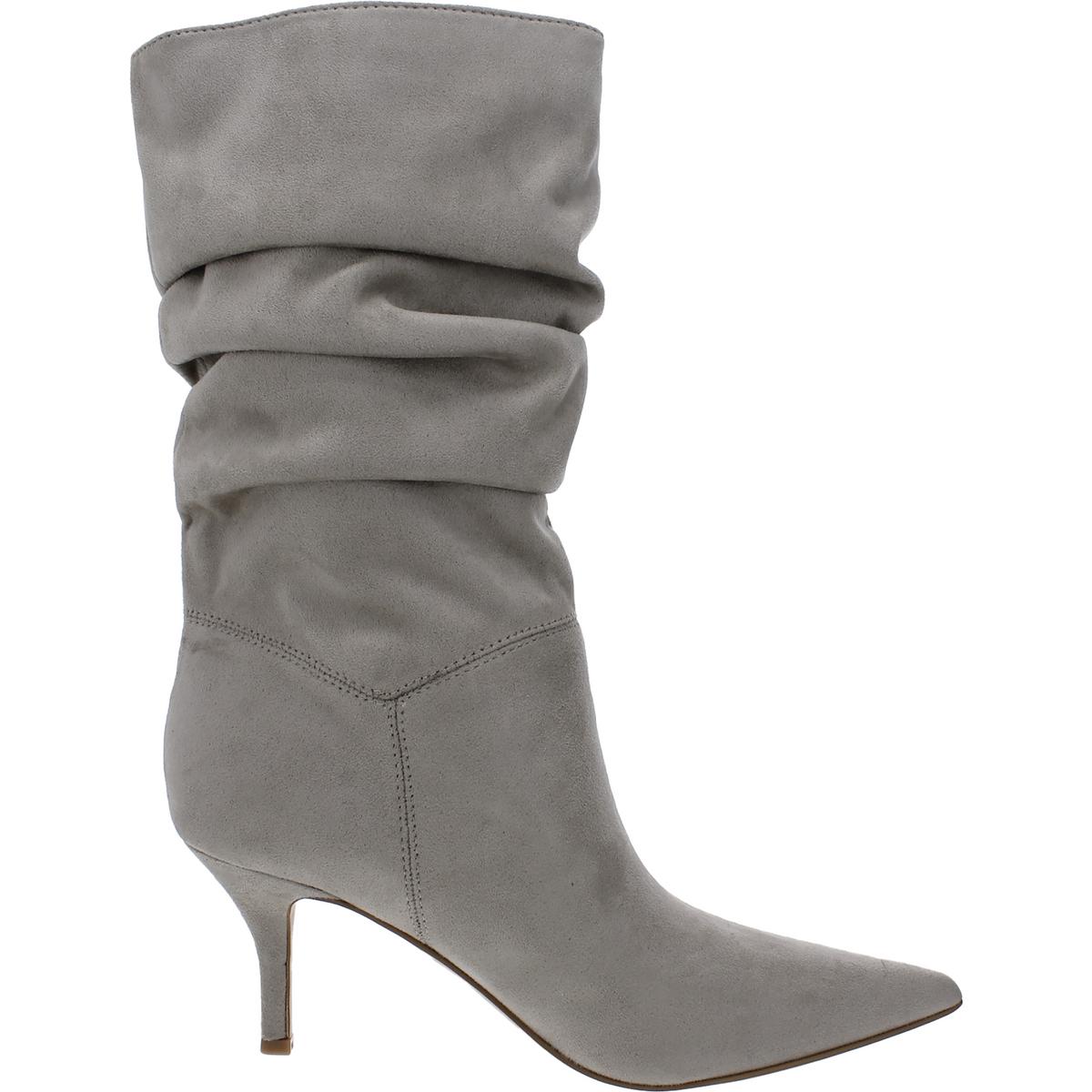 Nine West Womens Mycki 2 Faux Suede Pull On Mid-Calf Boots Shoes BHFO 8303 - Picture 12 of 13