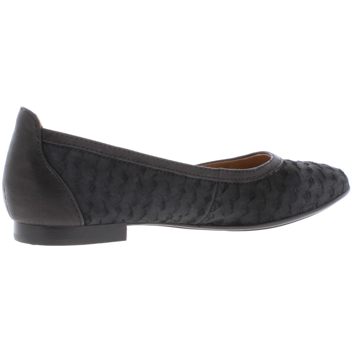 Sofft Womens Maretto Black Leather Ballet Flats Shoes 8 Medium (B,M ...