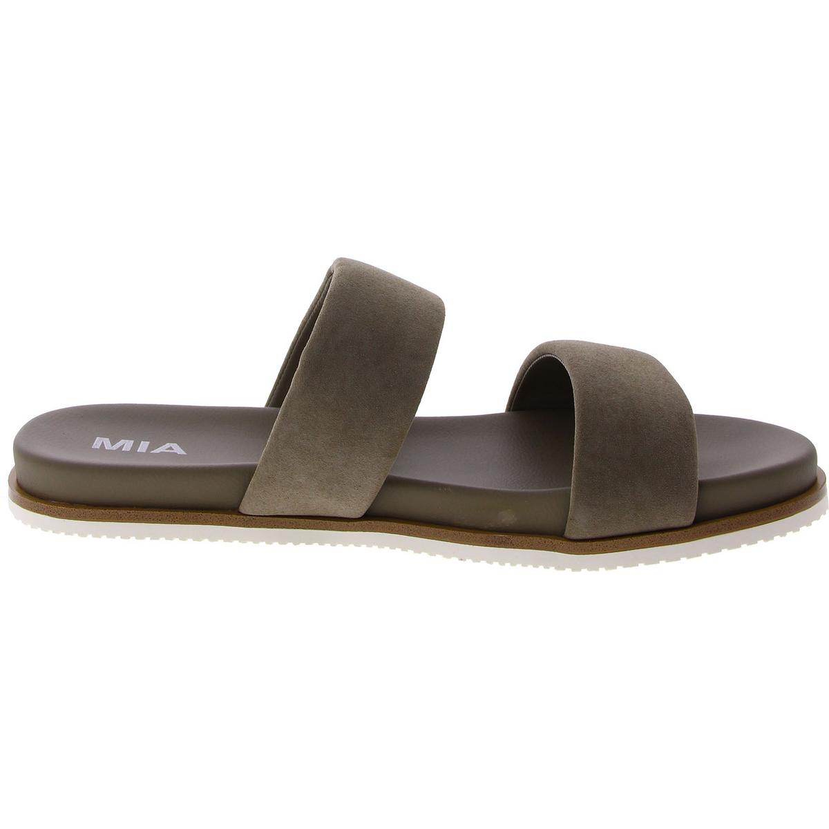 Mia Womens VALERI Faux Suede A Slide Sandals Shoes BHFO 1615 - Picture 5 of 6