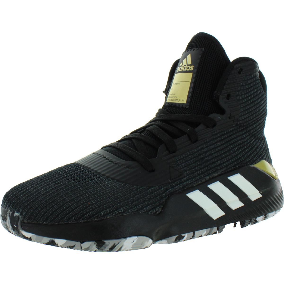 Adidas Mens Pro Bounce 2019 Black Gym Basketball Shoes 10 Medium (D ...