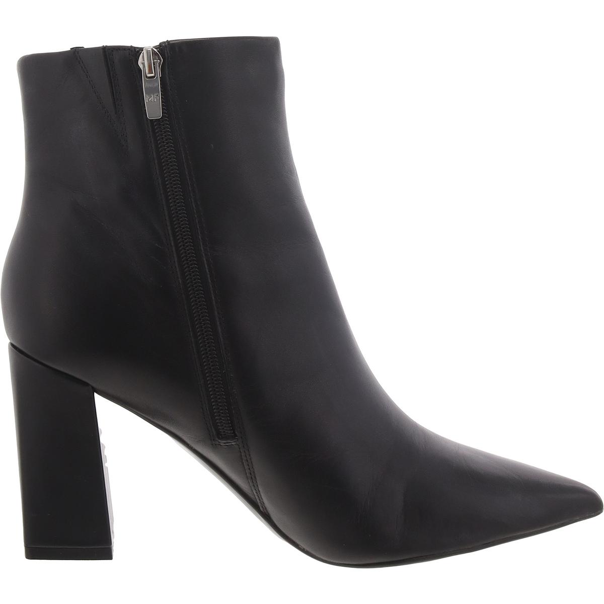 Marc Fisher Womens Gritana Leather Block Heel Ankle Boots Shoes BHFO 9478 - Picture 5 of 6
