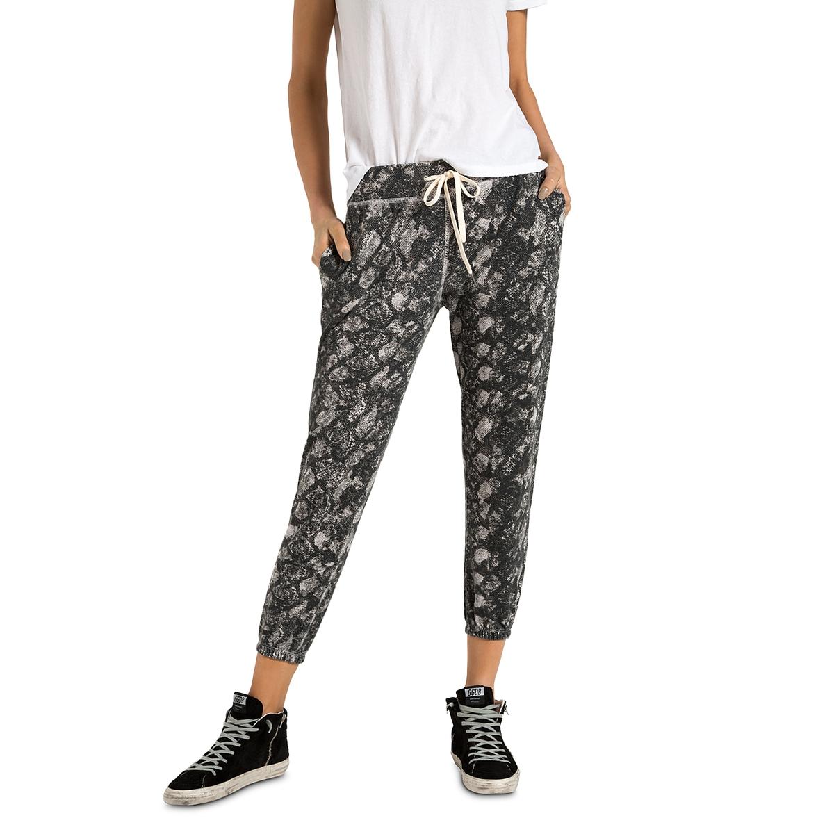 snake print joggers