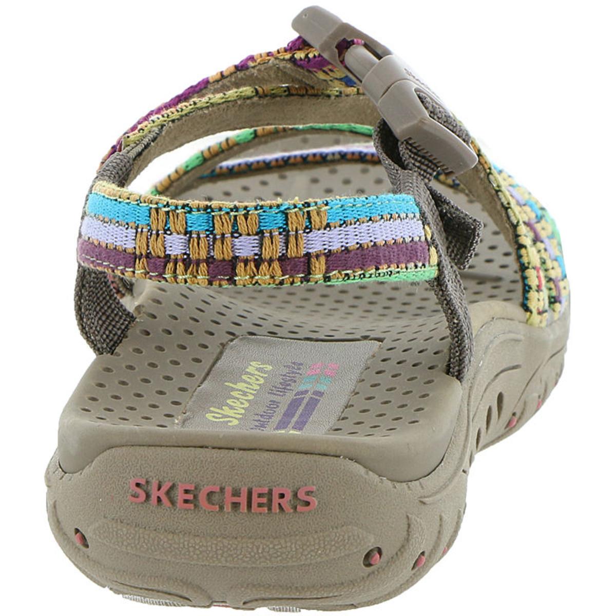 Skechers Womens Reggae Sew Me Taupe Sport Sandals 10 Medium (B,M) BHFO