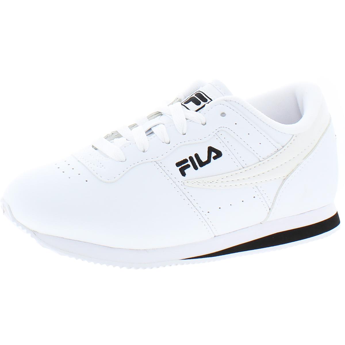 Fila Womens Machu Faux Leather Fitness Casual Sneakers Athletic BHFO ...