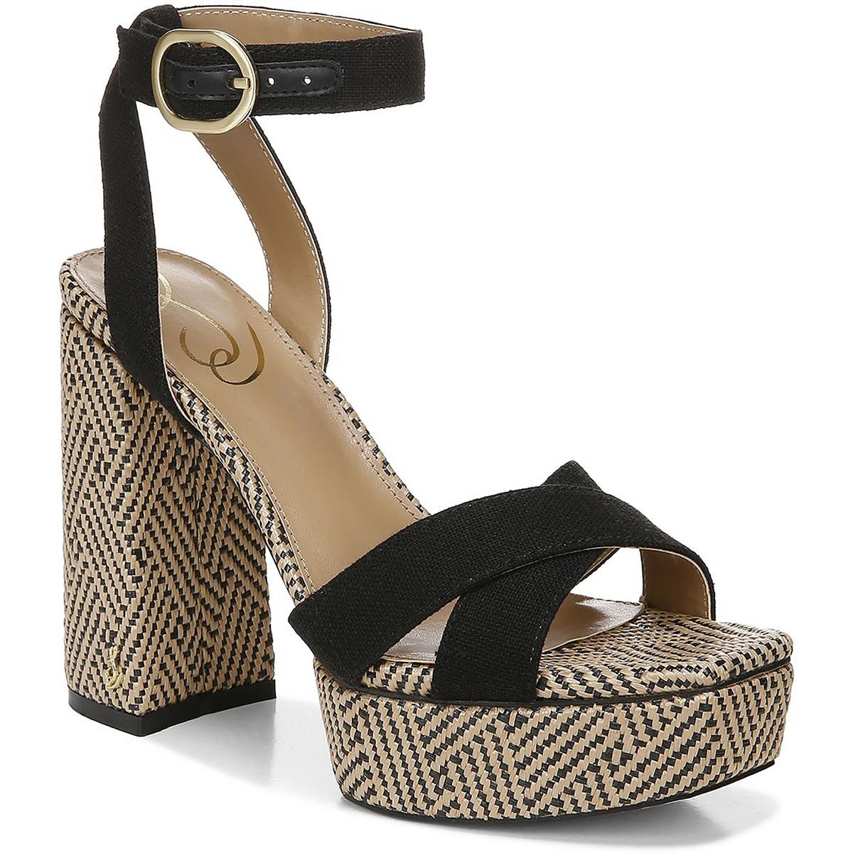 Женские босоножки на платформе Sam Edelman Nolita черного цвета на платформе 6,5 см (B,M) BHFO 2834