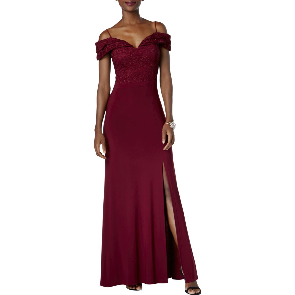off shoulder long gown design