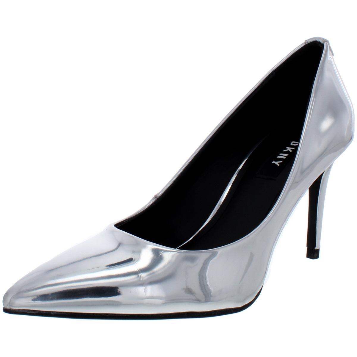 DKNY Womens Letty Pump Silver Evening Heels Shoes 5.5 Medium (B,M) BHFO 8536 | eBay