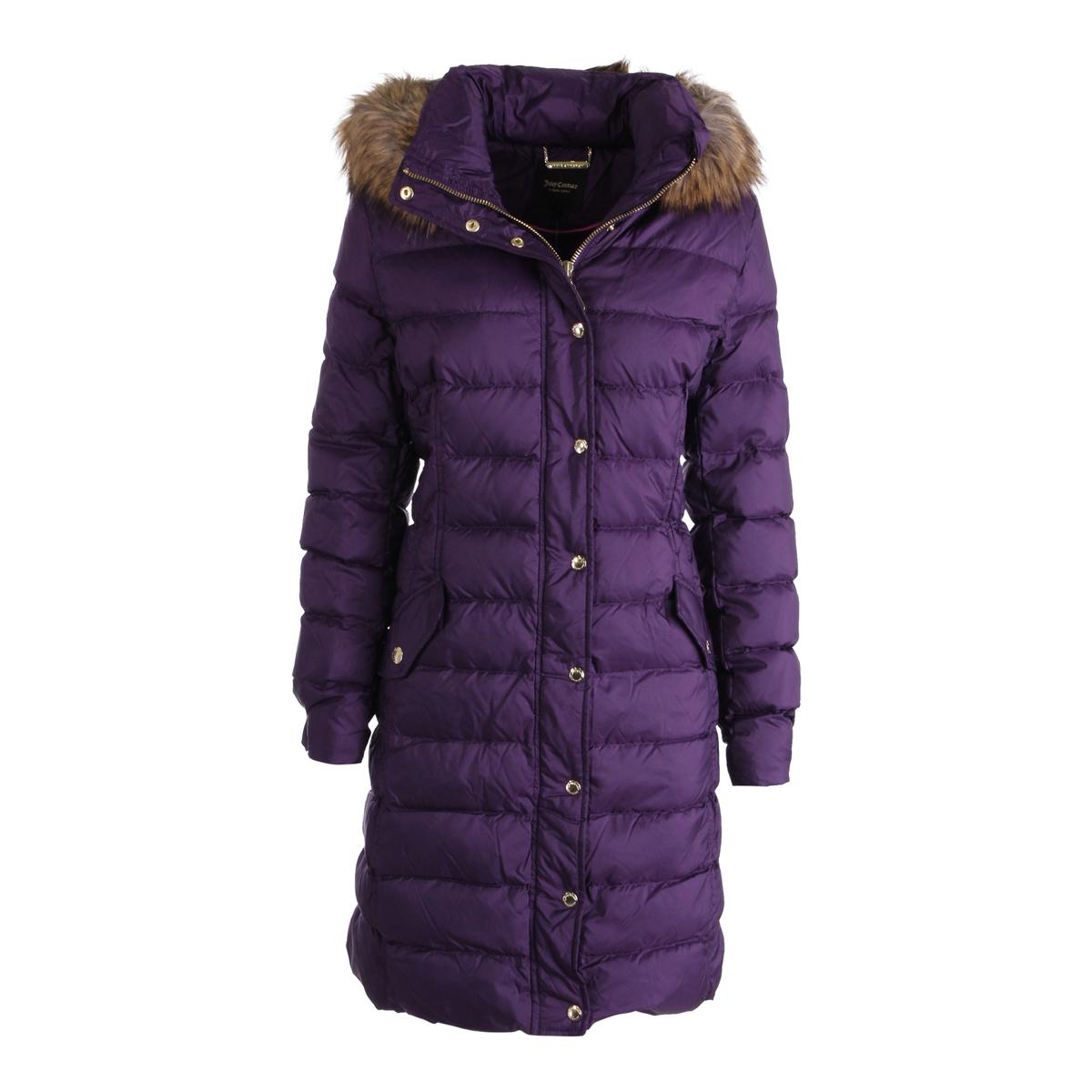 Juicy Couture Black Label 3042 Womens Quilted Long Puffer Coat BHFO | eBay