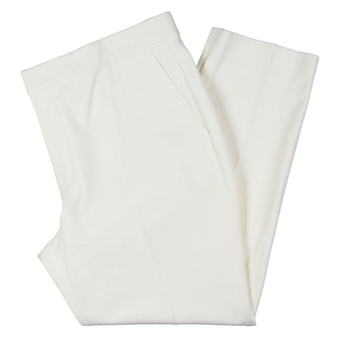 white twill pants