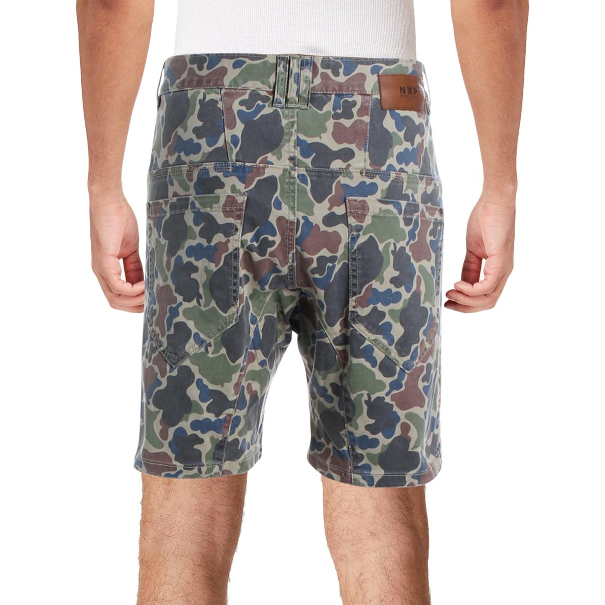 NXP Mens Sergeant Green Camouflage Skinny Fit Casual Shorts 29 BHFO ...