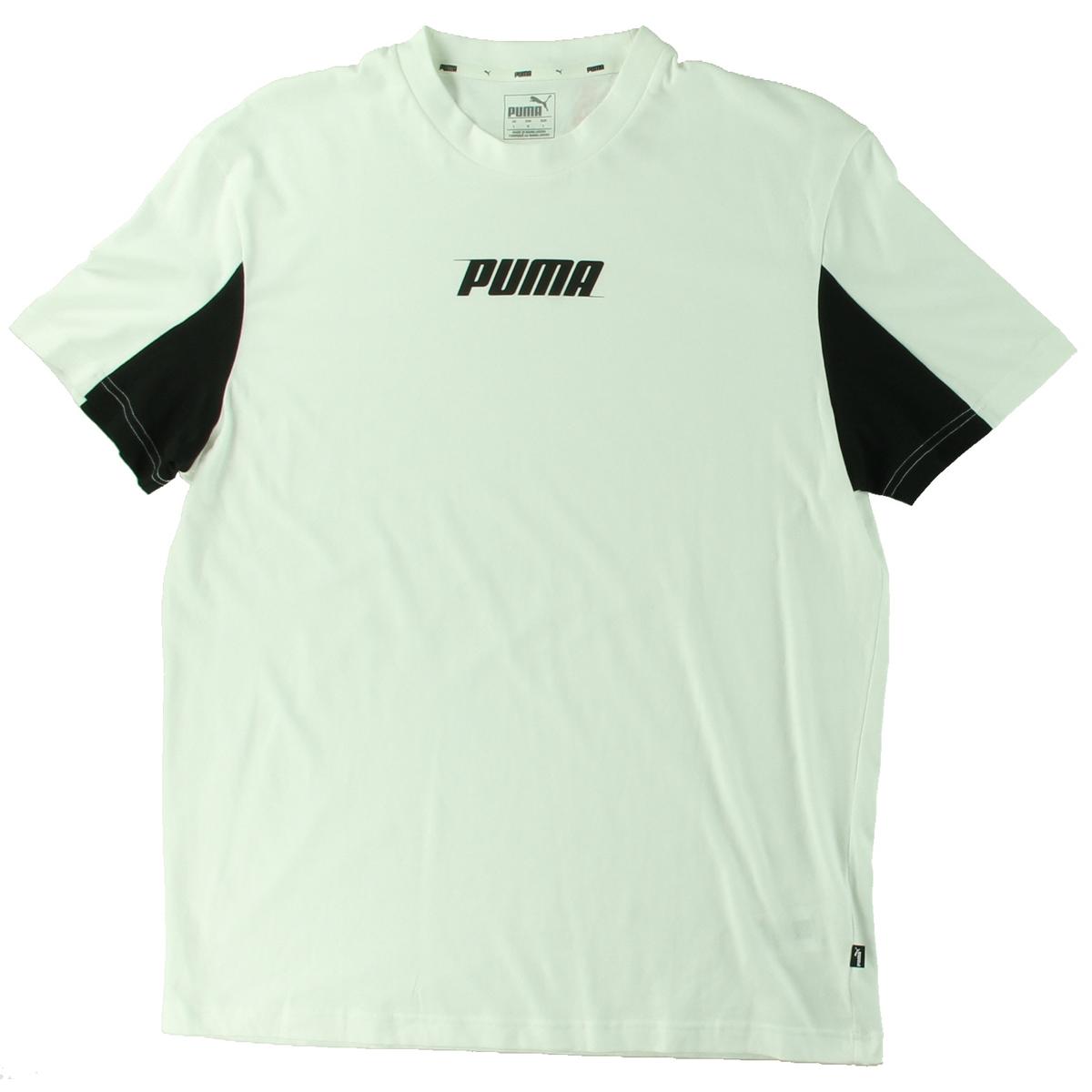 Puma Mens Rebel White F Cotton T-Shirt Athletic L BHFO 1567 | eBay