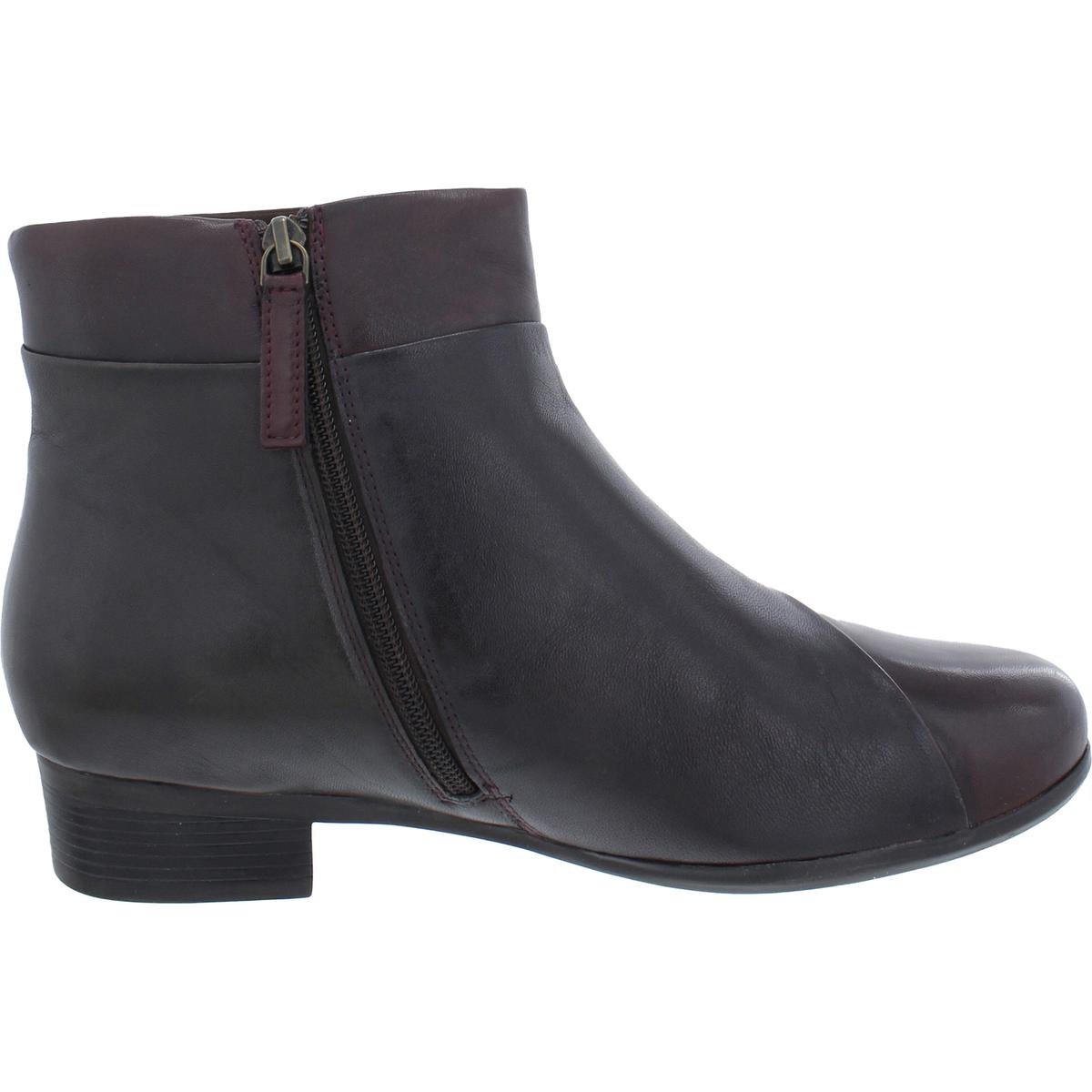 Trotters Womens Maci Leather Patent Zipper Ankle Boots Shoes BHFO 2021 - Picture 10 of 11